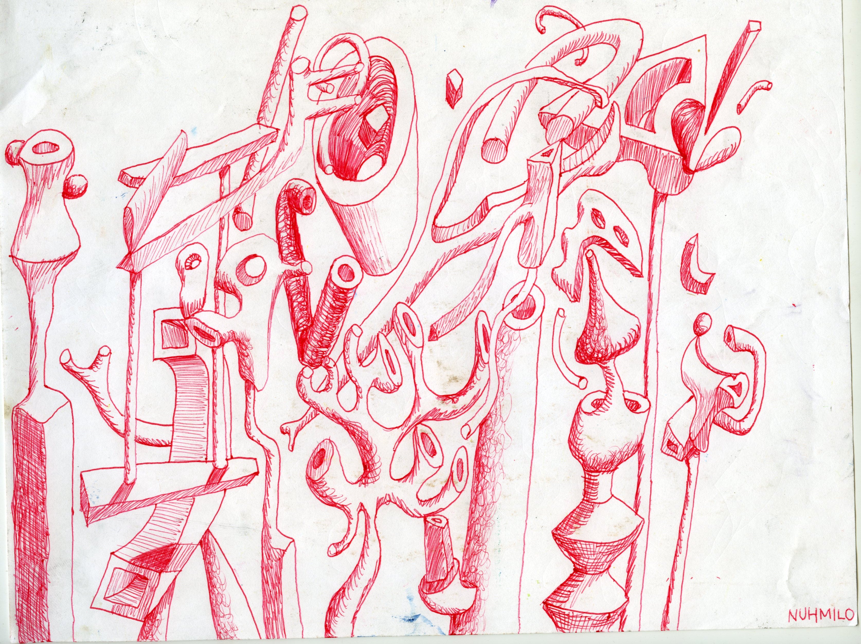 Red Pen Drawing (2023)